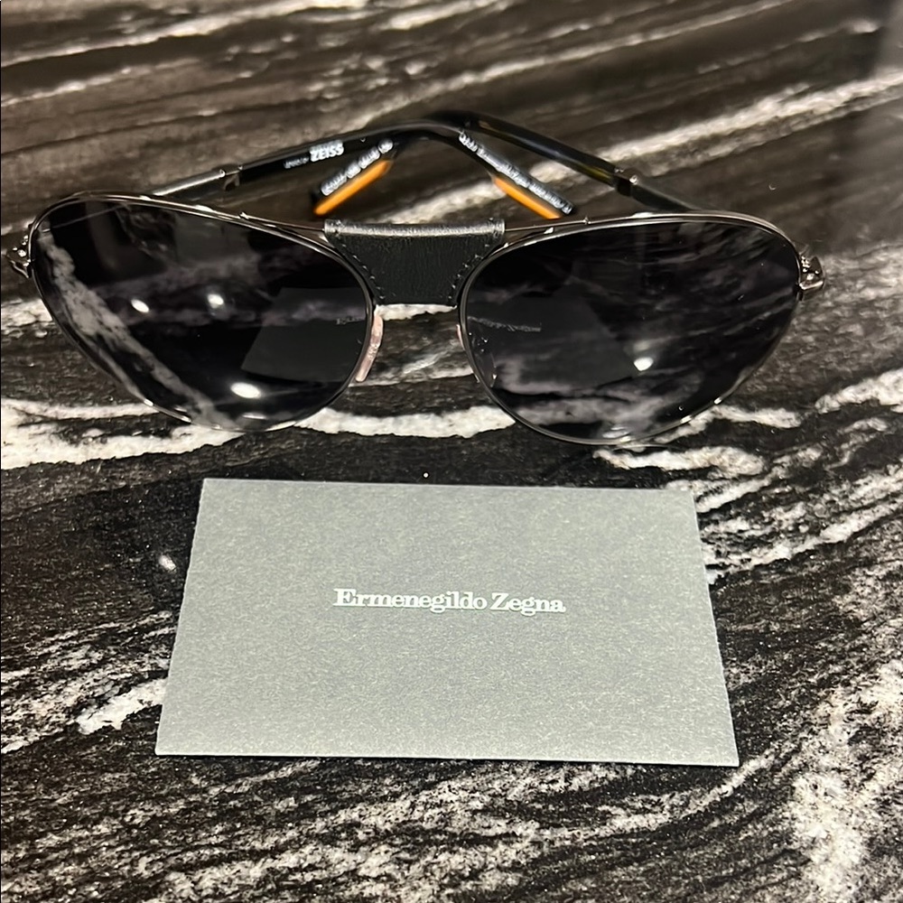 Ermenegildo Zegna Black Sunglasses